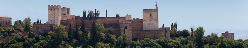 Luxury house with private pool in front of Alhambra in Granada, Spain